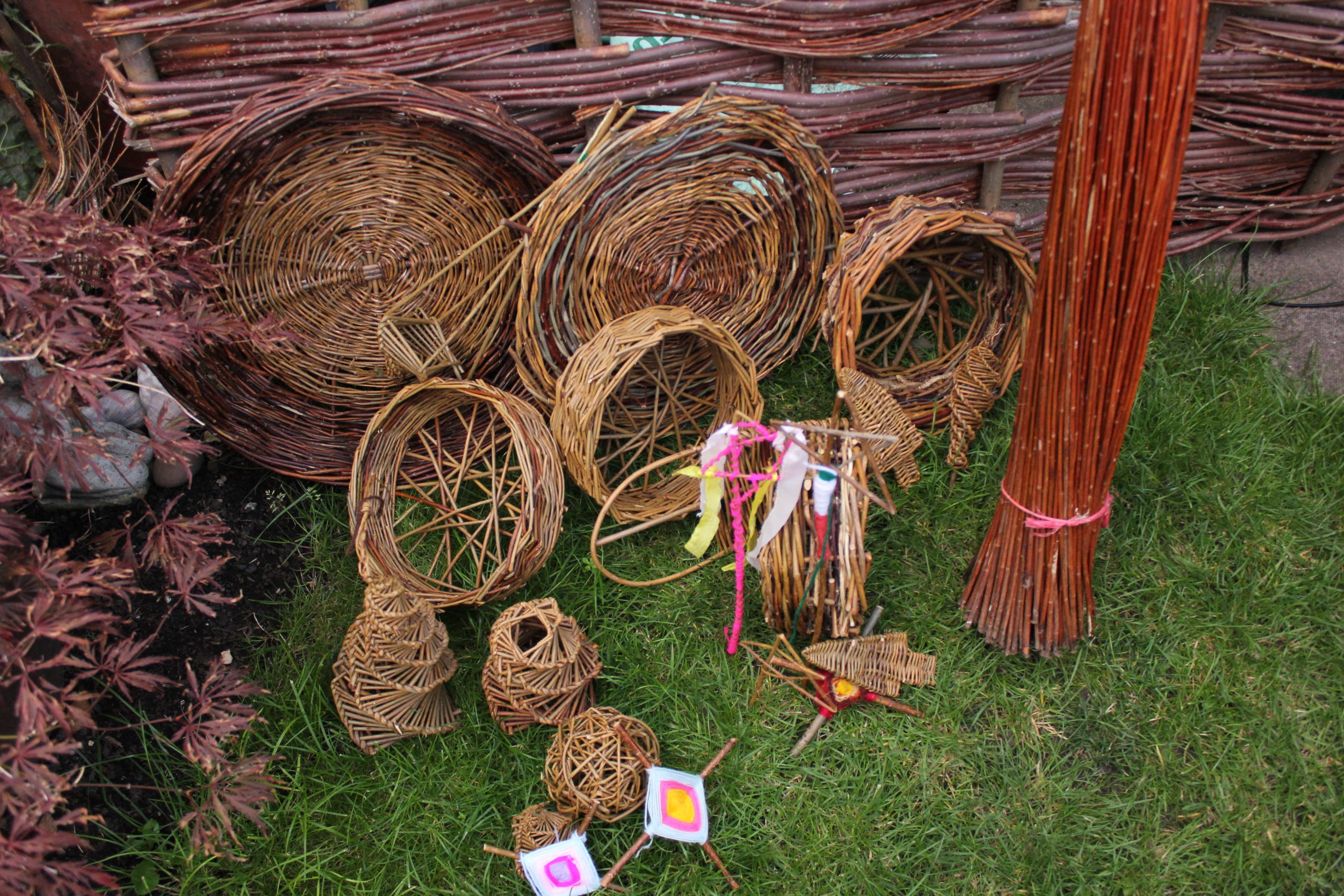 Rustic Willow Basket Weaving