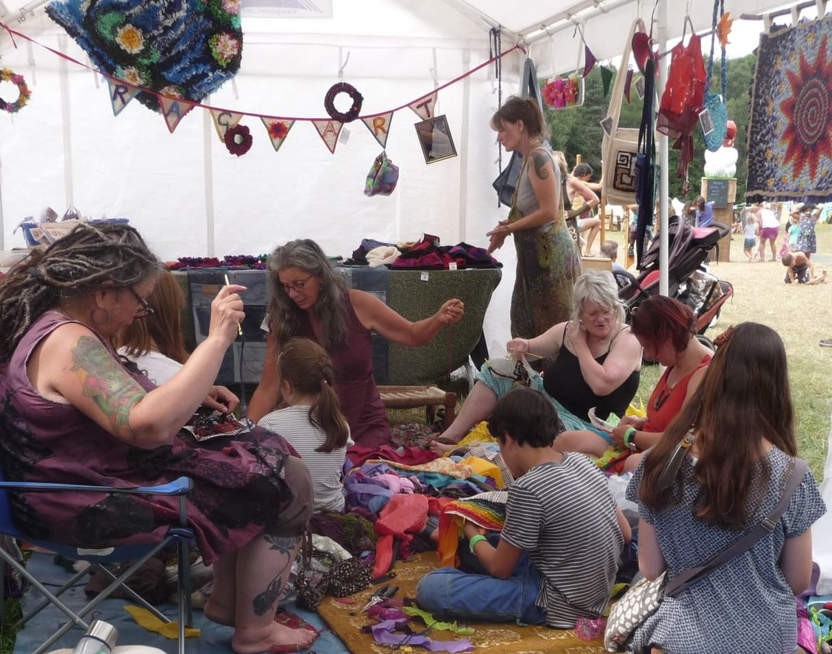 Make a Festive Rag Rug Wreath Denmark Farm Conservation Centre