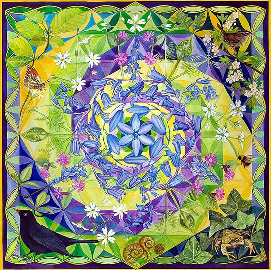 Spiral Mandala Painting