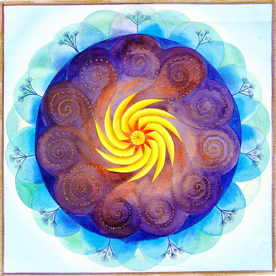 Spiral Mandala Painting